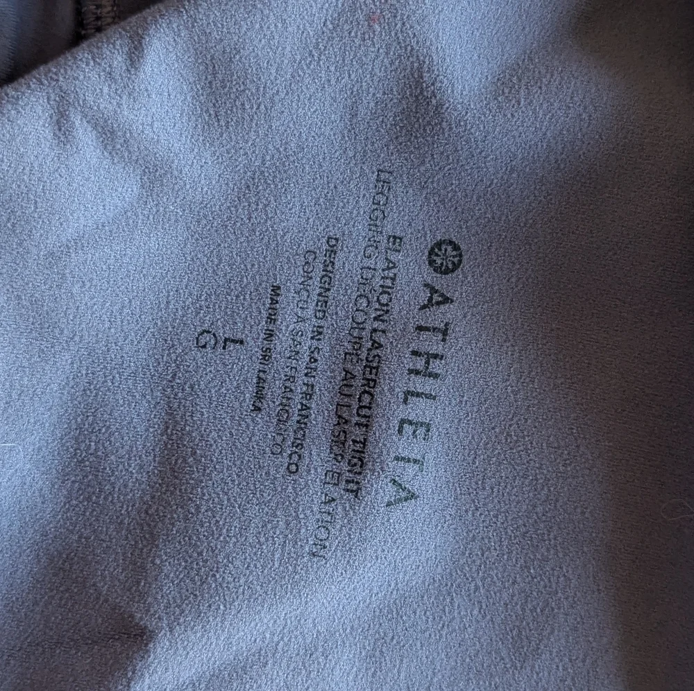 Athleta 7/8 Salutation Laser Cut Leggings - Picture 7 of 10